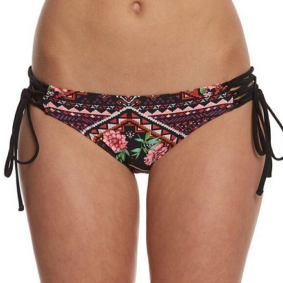 NWT Gossip Flower Low Rise Hipster Bikini swim - Picture 1 of 6